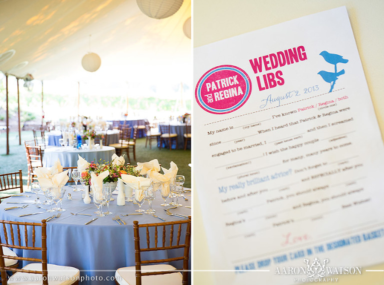 mad libs at reception