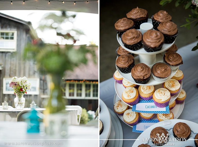flowers and cupcakes