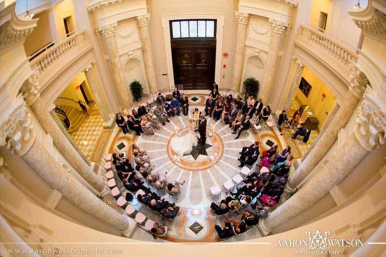 circle ceremony set up