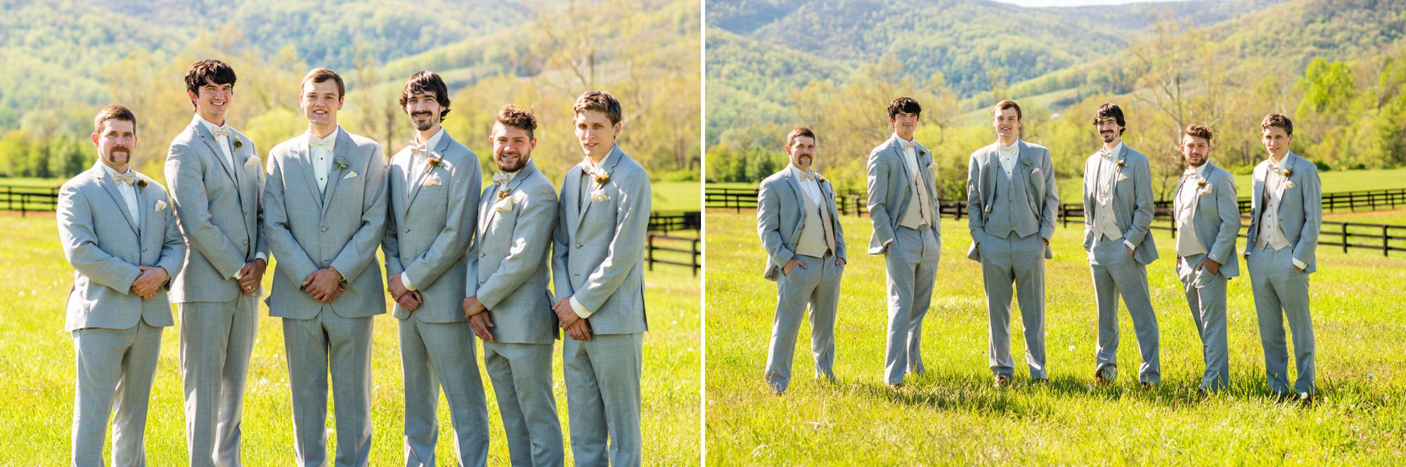 King Family Vineyards Groomsmen