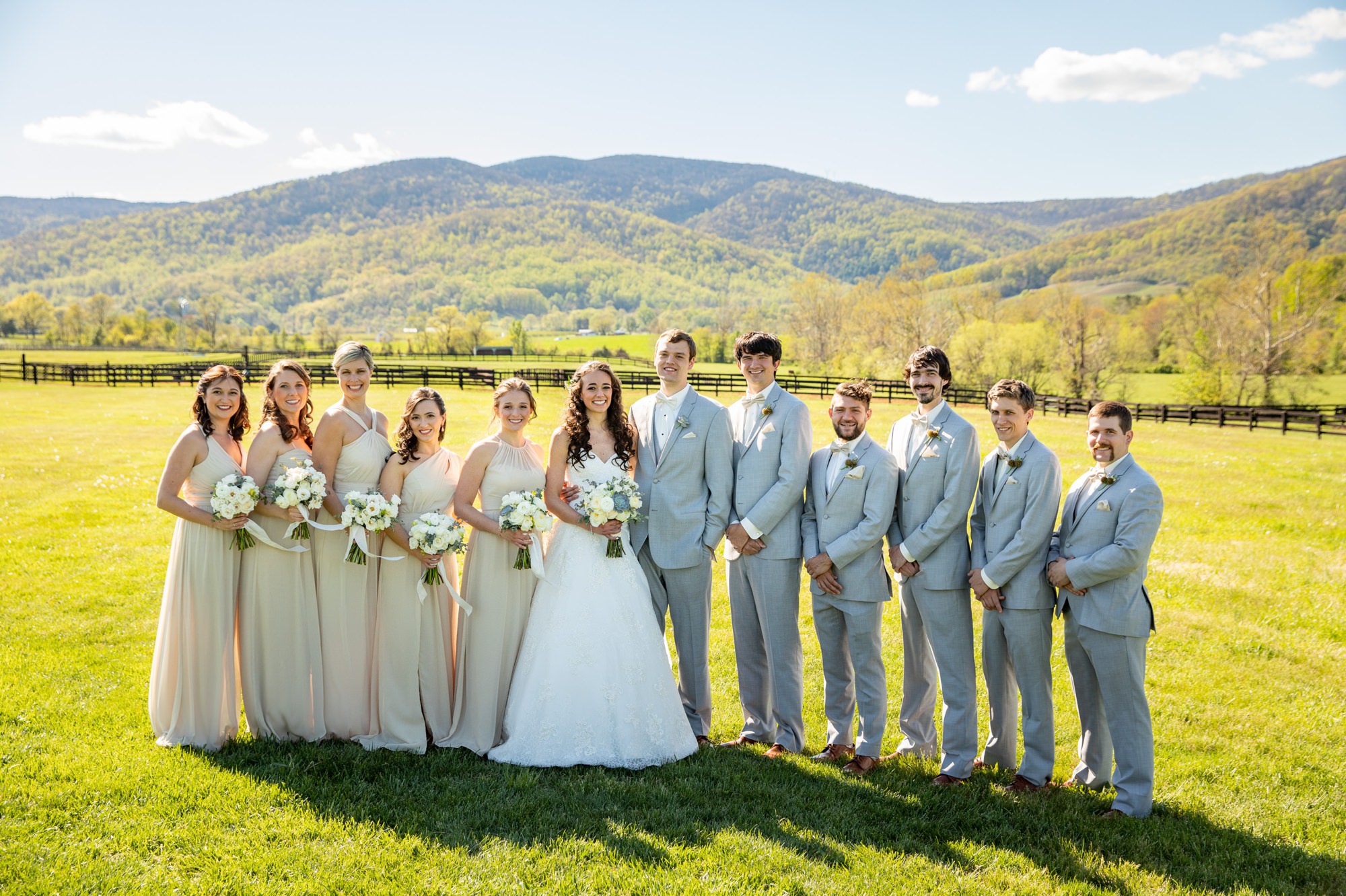 King Family Vineyards Bridal Party