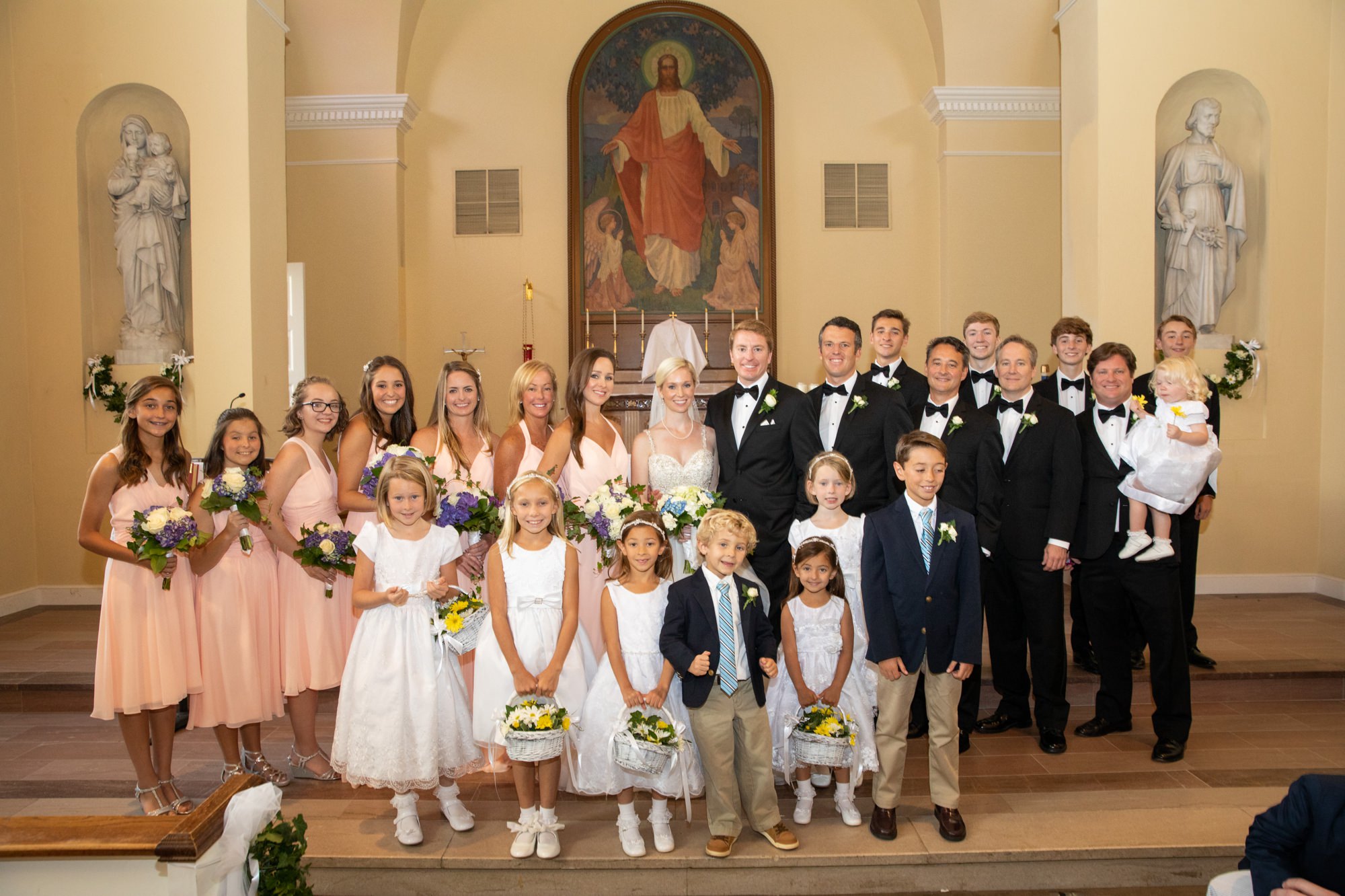 Catholic Wedding Flower Girls Charlottesville VA