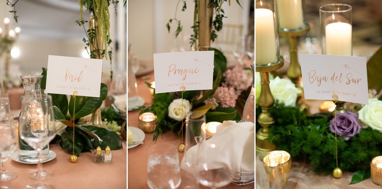 Charlottesville Wedding Table Signs