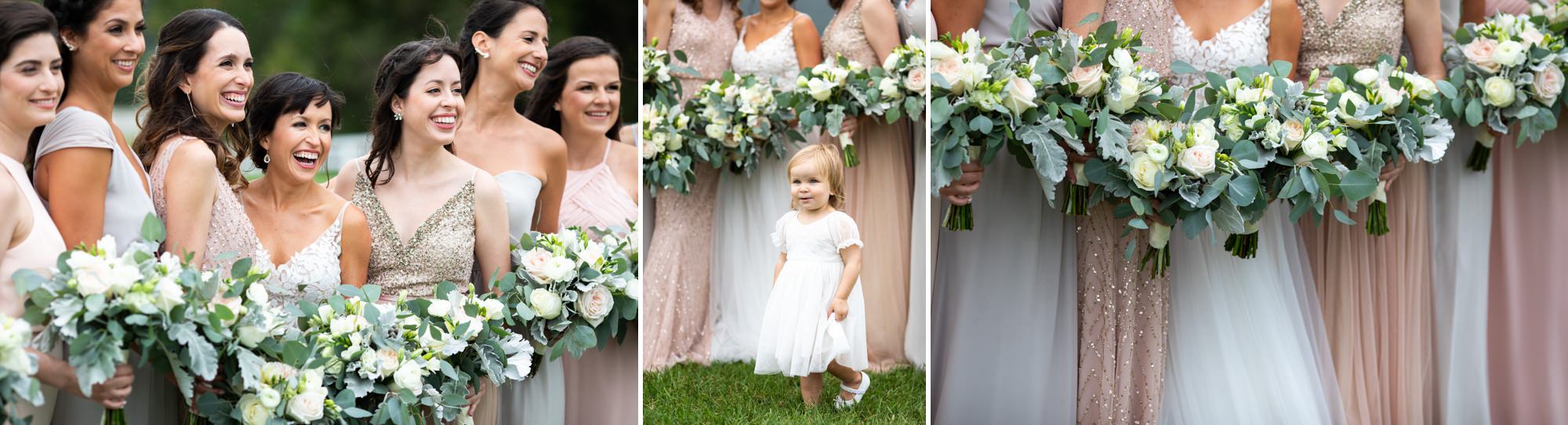 Shades of Pastel Bridesmaid Dresses