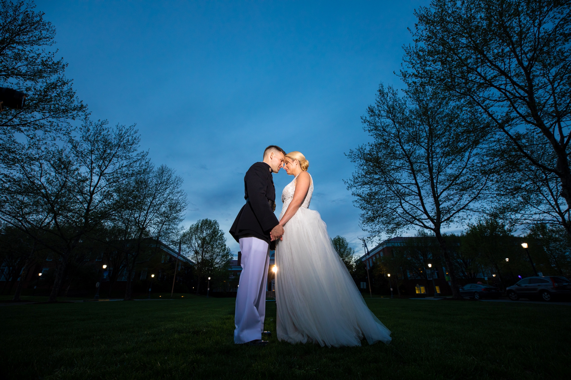 Charlottesville UVA Wedding Night Photography