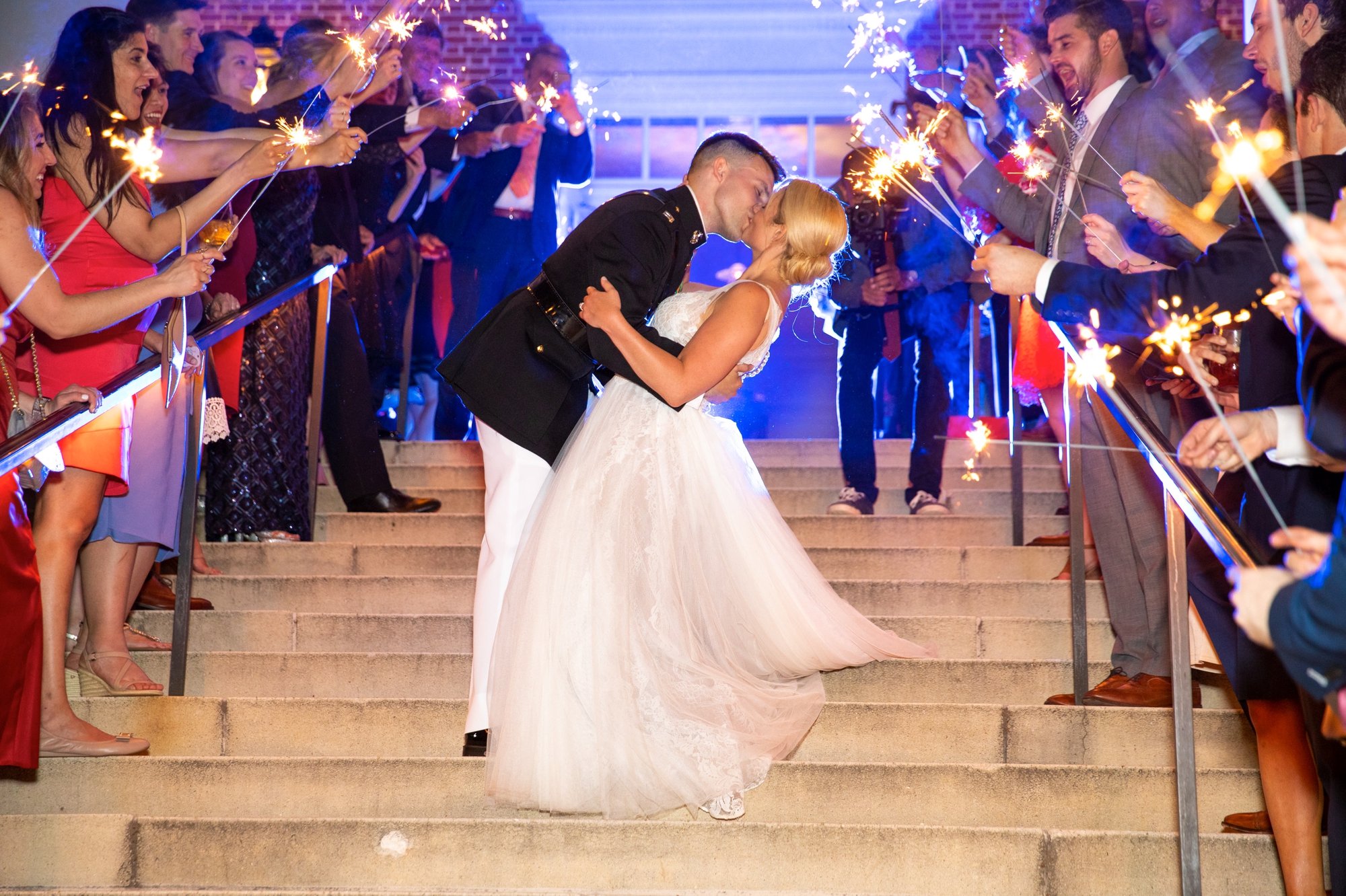 Charlottesville Wedding Sparkler Exit