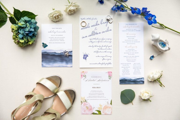 Royal Blue Wedding Inspiration Invitation Suites