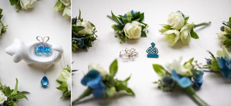 Royal Blue Wedding Inspiration Boutonniere for groomsmen