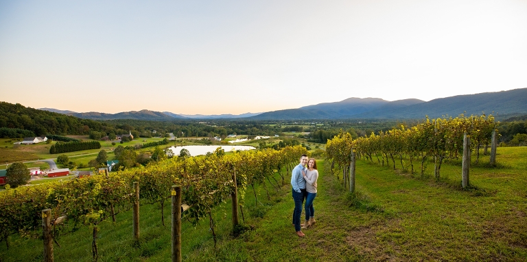 Valley Road Vineyards Engagement Photos