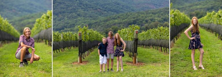 Family Portrait Session at King Family Vineyards