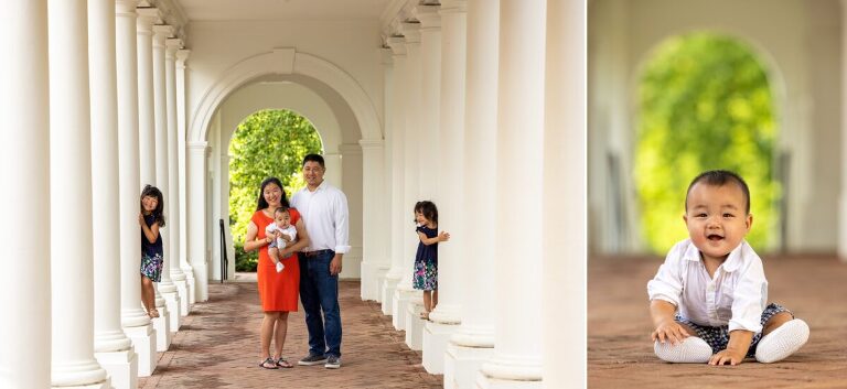 University of Virginia family portrait session