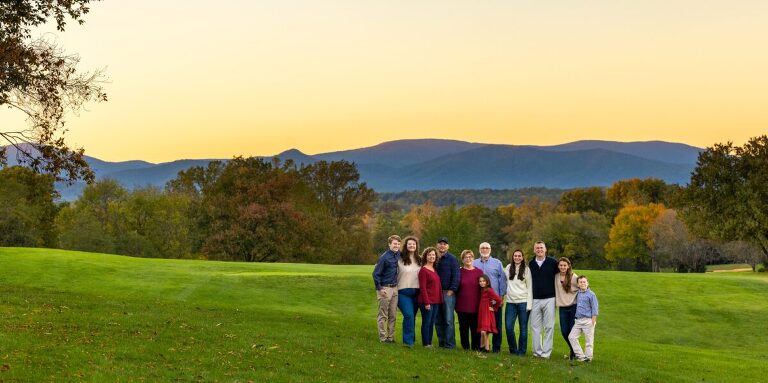 Fall family portrait session in Charlottesville