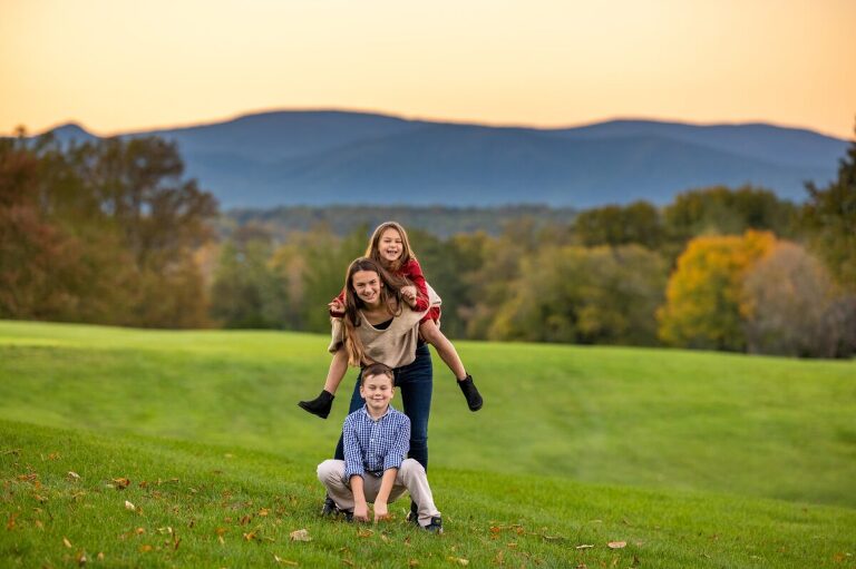 Fall family portrait session in Charlottesville