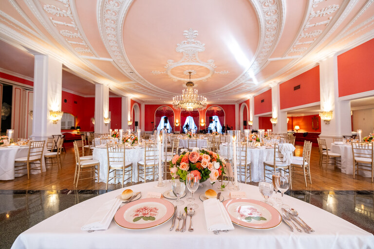 colorful greenbrier resort wedding location ideas sweetheart table