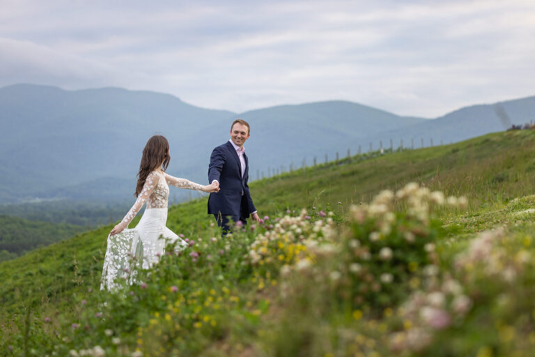 blue ridge mountains Charlottesville Virginia Engagement Photography